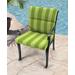 Outdoor French Edge Dining Chair Cushion-PREVIEW LEAF RICHLOOM - Jordan Manufacturing 9502PK1-6643D