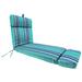 Outdoor French Edge Chaise Lounge Cushion- Sunbrella DOLCE STR OASIS ACR GLEN RAVEN - Jordan Manufacturing 9552PK1-594H