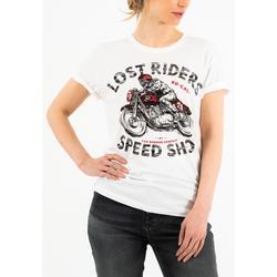 Rokker Lost Riders Damen T-Shirt, weiss, Größe XL