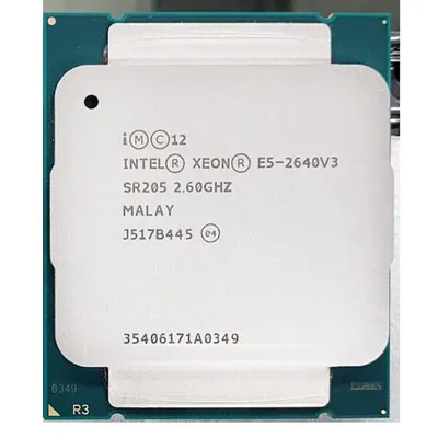 Processeur Intel Xeon E5 2640 V3 2640V3 SR205 2.6 mesurz 8 Core 90W Socket LGA 2011-3 adapté à la
