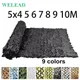 WELEAD-Filet militaire renforcé CamSolomon noir et blanc sable pour ombrage de jardin maille de