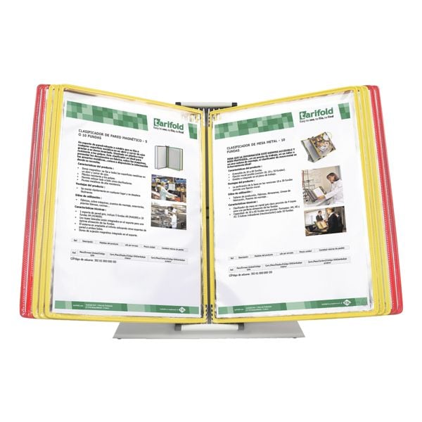 Tarifold Tischständer »Spanien« A4 mit 10 Sichttafeln grau, 38.5x24x30 cm Image