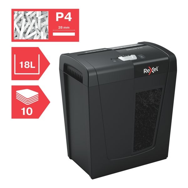 Rexel Aktenvernichter »Secure X10« schwarz, 20.4x35.5x35.1 cm Image