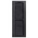 Alpha Shutters Cathedral Top Custom Open Louver Shutters Pair Vinyl, Solid Wood in Gray/Black/Brown | 67 H x 18 W x 1 D in | Wayfair L318067050