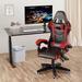 bigzzia Ergonomic Gaming Chair Faux Leather in Red/Black | 52.75 H x 20.86 W x 40 D in | Wayfair WF01-XFH005001