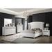 Willa Arlo™ Interiors Dasher Tufted Low Profile Platform Bed Upholstered/Velvet/Faux leather in Black | Queen | Wayfair