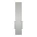 dweLED Stag Integrated LED Frosted Outdoor Armed Sconce Aluminum/Glass/Metal in Gray | 2.5 H x 18 W x 4.5 D in | Wayfair WS-W29118-40-AL