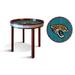 Fan Creations End Table Wood in Blue/Brown/Gray | 17 H x 24 W x 27.5 D in | Wayfair N1092-LAC