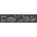 Modinex 16" H x 72" W Stream Decorative Extension & Wall Décor, Composite Fence Panel Composite, Wood in Black | 16 H x 72 W x 0.75 D in | Wayfair