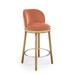 Marie Burgos Design Alma Counter & Bar Stool Wood/Upholstered/Velvet in Gray/Blue/Brown | 37 H x 18 W x 20 D in | Wayfair SQ5666179