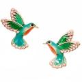 Kate Spade Jewelry | Kate Spade Scenic Route Hummingbird Earrings | Color: Green | Size: Os