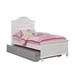 Southwick Twin Solid Wood Platform Standard Bed by Canora Grey Upholstered in White | 55 H x 44 W x 80.25 D in | Wayfair