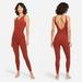 Nike Pants & Jumpsuits | Nike Yoga Luxe Women's Layered 7/8 Jumpsuit | Color: Orange/Red | Size: Various