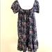 Free People Dresses | Free People Floral Sun Dress | Color: Black/White | Size: S