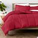 Bare Home Ultra-Soft All Season Comforter Set Polyester/Polyfill/Microfiber in Red | Oversized King Comforter + 2 King Shams | Wayfair 840105701002