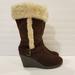 American Eagle Outfitters Shoes | American Eagle Women's Wedge Boots | Color: Brown/Cream | Size: 9.5