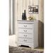 Glory Furniture Louis Phillipe Chest Wood in White | 41 H x 31 W x 16 D in | Wayfair G3190-BC