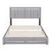 Wade Logan® Boyd Senata Linen Platform Bed Upholstered/Linen in Gray | 47.5 H x 64 W x 86 D in | Wayfair AA89783A3B494E0EBA5F0A837194B433