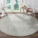 White 108 x 0.43 in Area Rug - Ophelia & Co. Paschke Oriental Silver/Ivory Area Rug, Polypropylene | 108 W x 0.43 D in | Wayfair