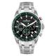 JACQUES LEMANS Liverpool Men's Chronograph Steel/Green 1-2099F, Bracelet