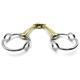 OTTE Cheltenham Running Gag German Silver Double Jointed Horse Bit Snaffle (14cm / 5.511inches)