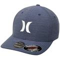 Hurley Men's Dri-Fit Cutback Curved Bill Baseball Hat Cap, Obsidian/White, S/M