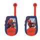 LEXIBOOK Spider-Man - Digital Walkie-Talkies for children/boys - 2 km transmission range, Morse Light function, Belt clip for transport, Battery, Blue/Red, TW25SP