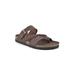 Women's White Mountain Hazy Sandals by White Mountain in Brown Leather (Size 11 M)