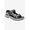 Men's Warren Sandals by Drew in Black Grey Combo (Size 14 EE)