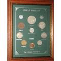 Framed 1941 British Coin Gift Set (Vintage 83rd Birthday Year of Birth Present)