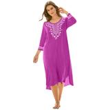 Plus Size Women's Embroidered Cover Up by Swim 365 in Beach Rose (Size 18/20)