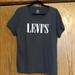 Levi's Tops | Levi’s Grey T-Shirt With Sparkly Levi’s Logo | Color: Gray | Size: Xl