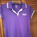 Adidas Tops | Adidas Golf Short Sleeve Shirt Women Size Medium P | Color: Purple/White | Size: M