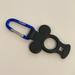 Disney Other | 3/$20 Disney Pin Lanyard Carabiner | Color: Black/Blue | Size: Os