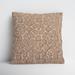 Joss & Main Mills Square Cotton Pillow Cover & Insert Polyester/Polyfill in Brown | 18 H x 18 W x 6 D in | Wayfair 8657B64A7C8A4627951E19C4A34D4AD9