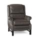 Birch Lane™ Sherry 36.5" Wide Faux Leather Standard Recliner Fade Resistant/Genuine Leather in Gray/White | 46 H x 36.5 W x 40 D in | Wayfair