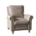 Bradington-Young Richardson 36.5" Wide Standard Recliner Fade Resistant/Genuine Leather in Gray | 41 H x 36.5 W x 43 D in | Wayfair