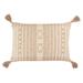 Joss & Main Evanne Rectangular Cotton Pillow Cover Polyester/Polyfill/Cotton in Brown | 16 H x 24 W x 0.5 D in | Wayfair
