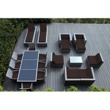 Ebern Designs Pavior Wicker Seating Group Wicker/Rattan in Gray/Brown | Outdoor Furniture | Wayfair 8D0C53A083354F5E94A8B6104434377E