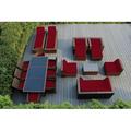 Ebern Designs Pavior Wicker Seating Group Wicker/Rattan in Red/Brown | Outdoor Furniture | Wayfair 5556F708B1E847FE92BD0B8A6511D216
