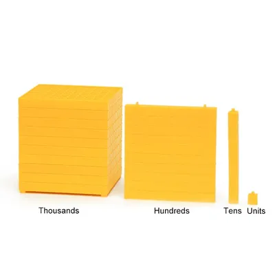 Cube décimal en bois Montessori jouets d'apprentissage des mathématiques éducation alth B1386T