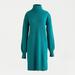 J. Crew Dresses | J. Crew | Turtleneck Sweater-Dress Supersoft Yarn | Color: Green | Size: M