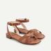 J. Crew Shoes | J Crew Abbie Crossstrap Sandal In Leather Aj756 | Color: Brown/Tan | Size: 6.5