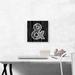 ARTCANVAS Modern Black White Alphabet & Sign Symbol - Wrapped Canvas Textual Art Print Canvas, in Black/Gray/White | Wayfair ACIALP299-1S-12x12