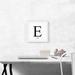 ARTCANVAS Modern Black & White Gray Serif Alphabet Letter E - Wrapped Canvas Textual Art Print Canvas, in Black/White | Wayfair ACIALP309-1S-12x12