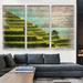 ARTCANVAS Rice Fields Modern Art Home Decor - 3 Piece Wrapped Canvas Painting Print Set Canvas, in Gray/Green/Yellow | Wayfair ACIPHO106-3L-90x60