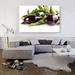 ARTCANVAS Eggplant Diner Restaurant Decor - Wrapped Canvas Photograph Print Metal in Green/Indigo | 40 H x 60 W x 1.5 D in | Wayfair