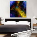 ARTCANVAS Black Opal Precious Stone Gemstone Jewel - Wrapped Canvas Painting Print Canvas, Wood in White | 36 H x 36 W x 0.75 D in | Wayfair