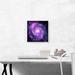 ARTCANVAS Spiral Whirlpool Galaxy Hubble Telescope Nasa Photograph - Wrapped Canvas Photograph Print Canvas in Black/Indigo | Wayfair