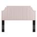 Rosdorf Park Deltona Light Green Velvet King/California King Size Headboard Upholstered/Velvet in Pink | 49 H x 78.5 W x 3 D in | Wayfair